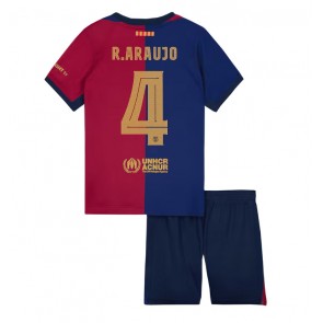 Barcelona Ronald Araujo #4 Domaci Dres za Dječji 2024-25 Kratak Rukavima (+ kratke hlače)